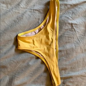 Yellow bikini bottoms